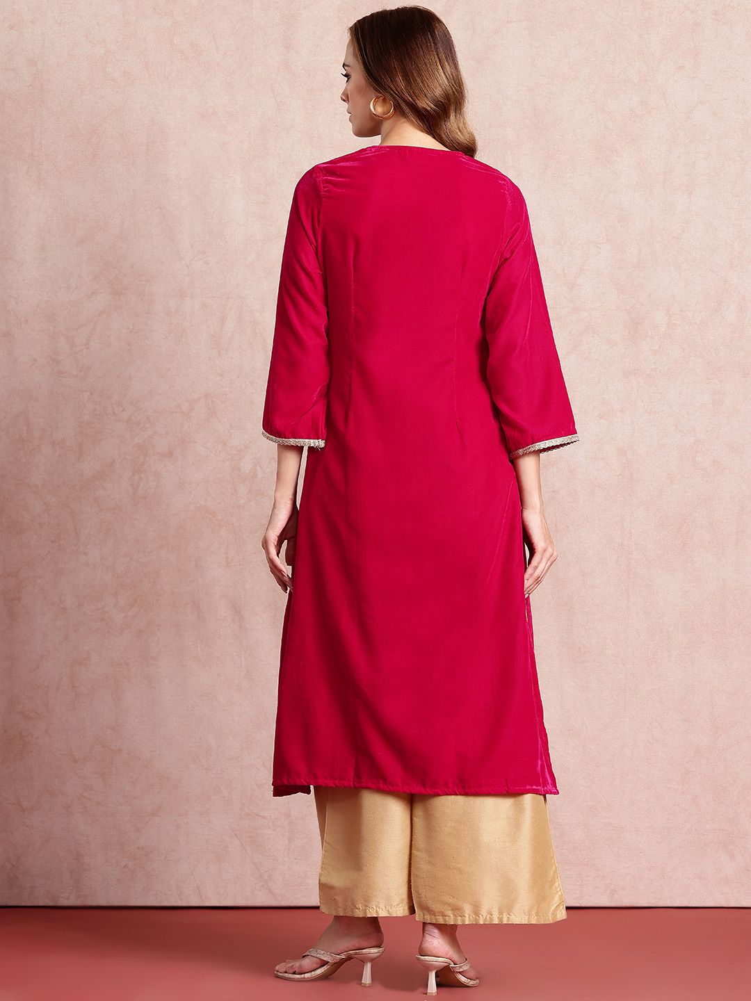 all about you Ethnic Motifs Yoke Design Kurta