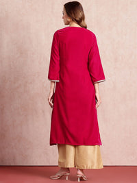all about you Ethnic Motifs Yoke Design Kurta