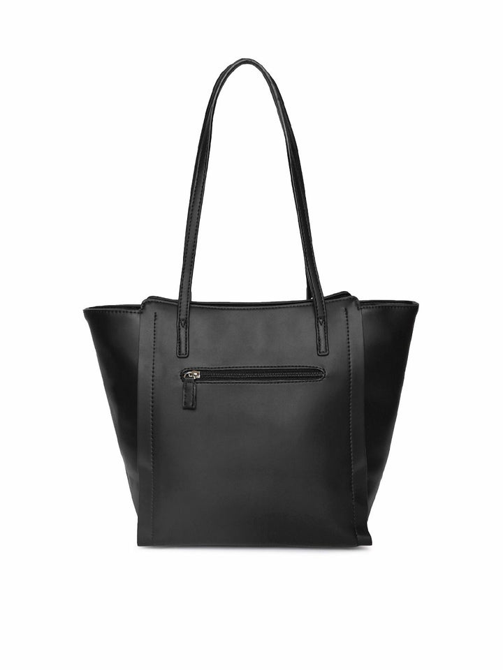 DressBerry Black Solid Shoulder Bag