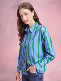 DressBerry Opaque Striped Casual Shirt