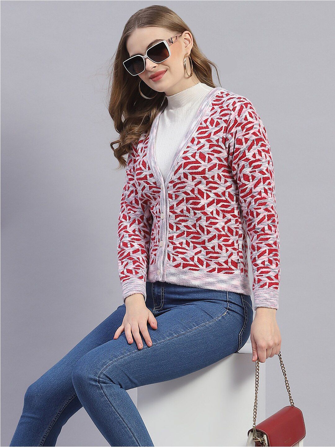 Monte Carlo Self Design Woollen Cardigan