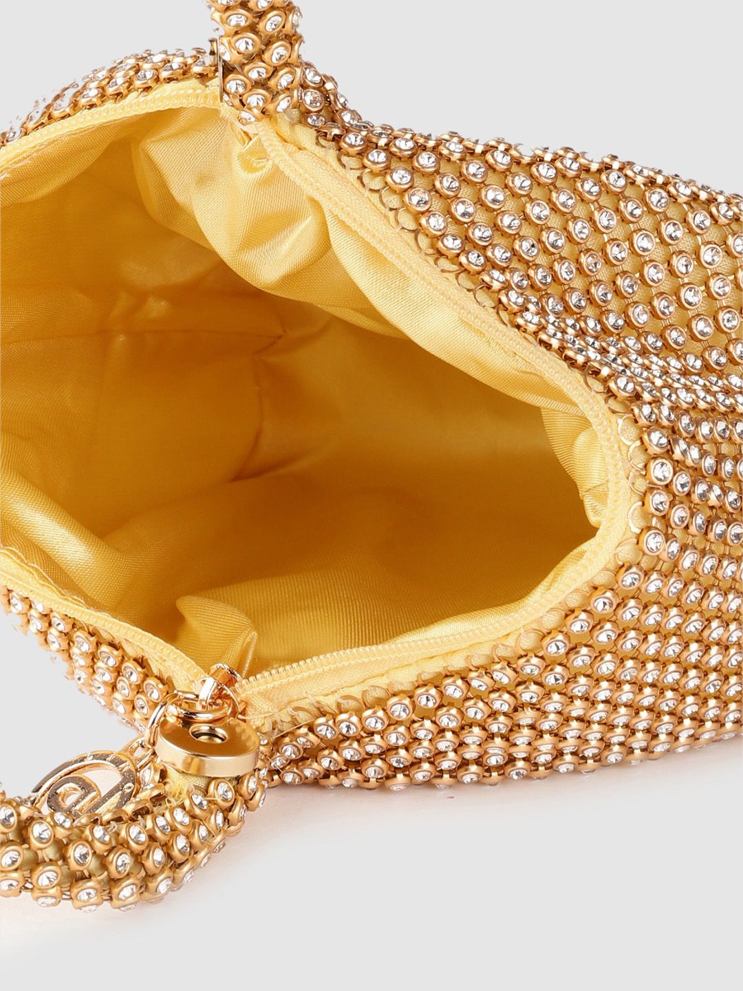 Lino Perros Gold-Toned Embellished Potli Clutch