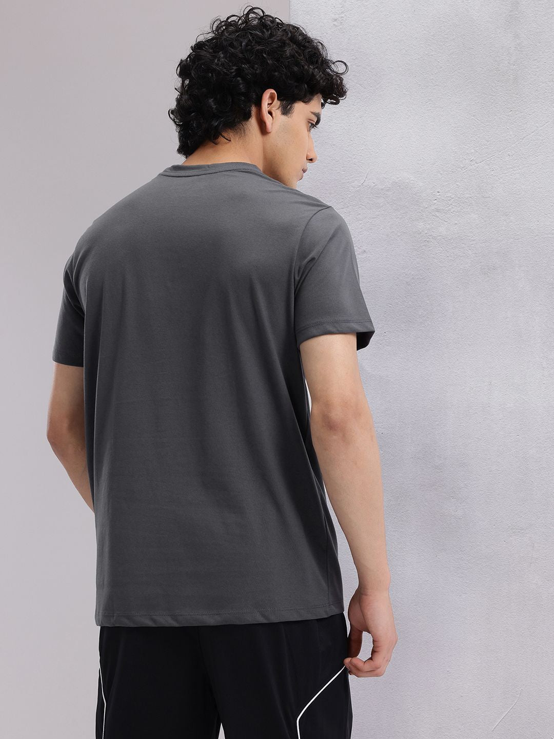 HRX by Hrithik Roshan Typography Printed Training Longline T-shirt