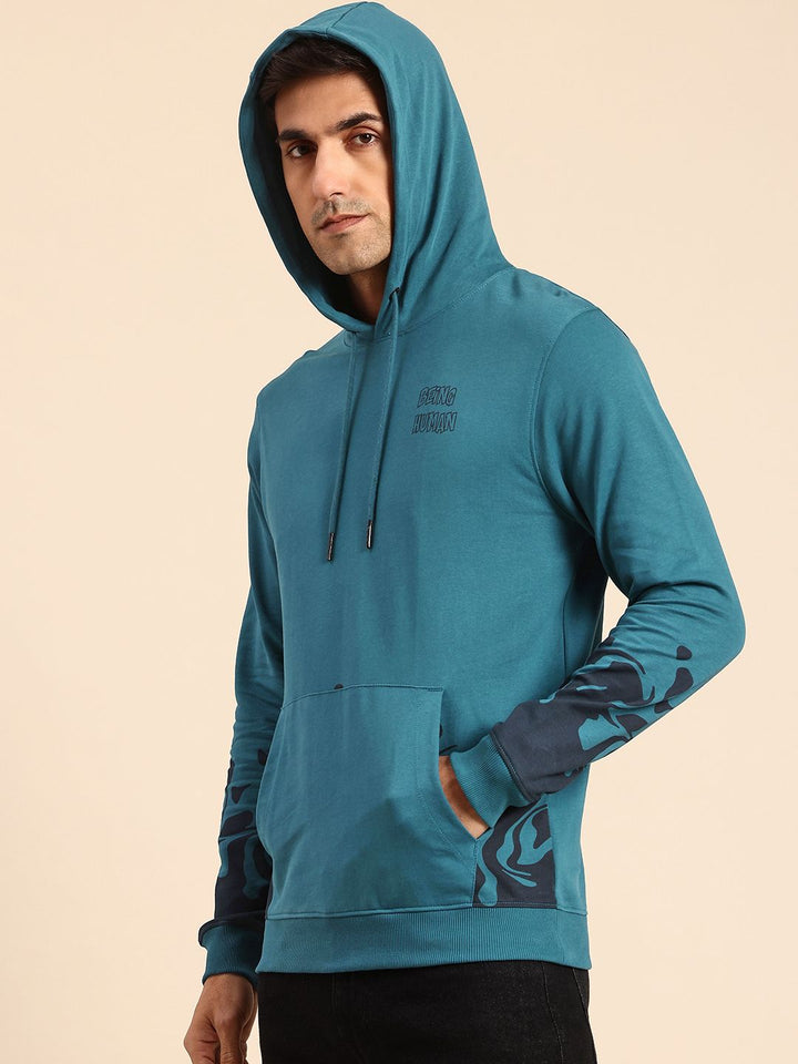 Being Human Graphic Printed Pure Cotton Pullover Sweatshirt
