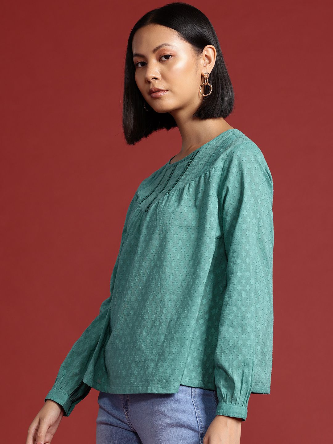 all about you Dobby Cotton Top