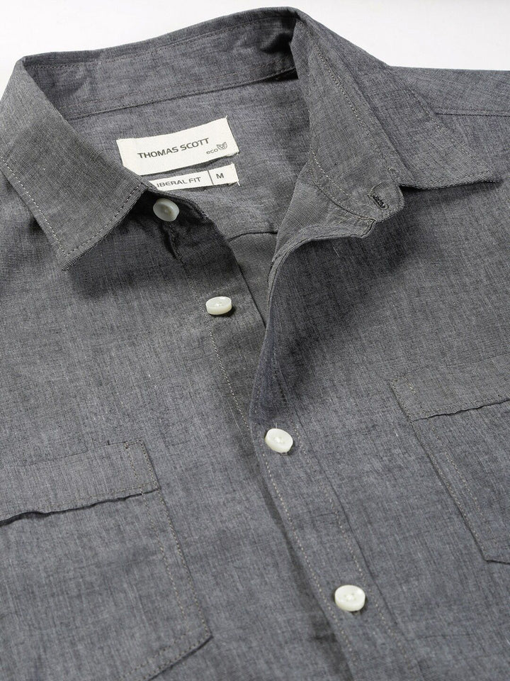 Thomas Scott Classic Opaque Cotton Casual Shirt