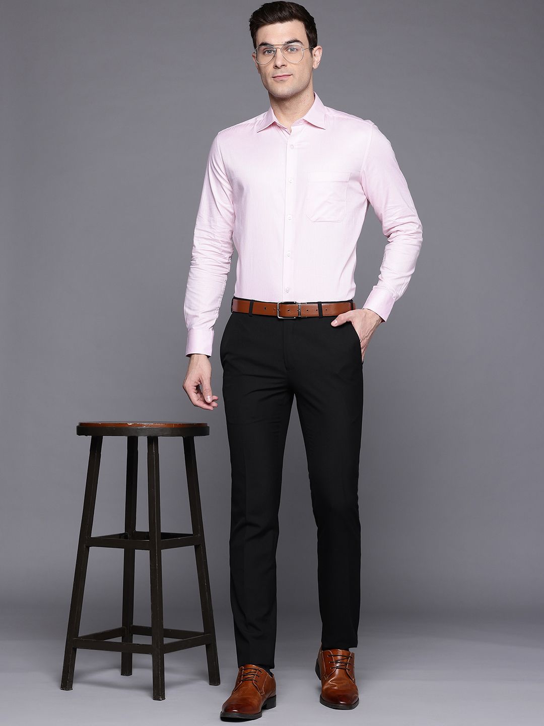 Raymond Men Slim Fit Formal Trousers