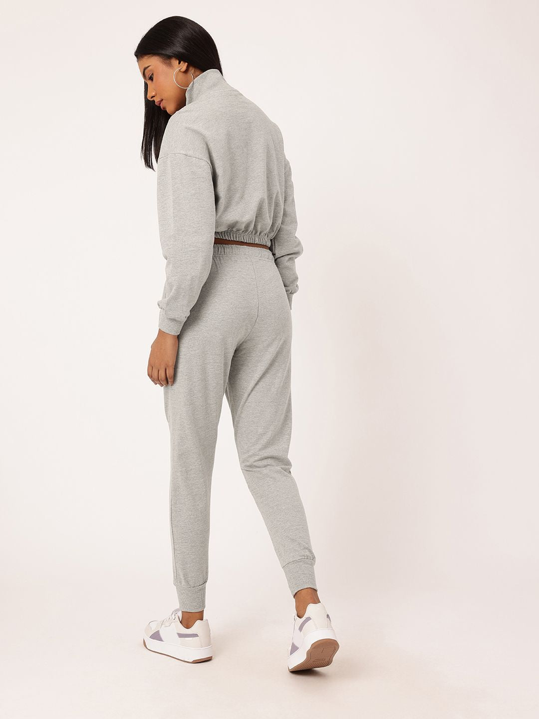 Kook N Keech Relaxed Crop Sweatshirt With Joggers Co-Ords Set