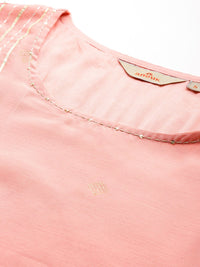 Anouk Striped Regular Kurta with Sharara & With Dupatta