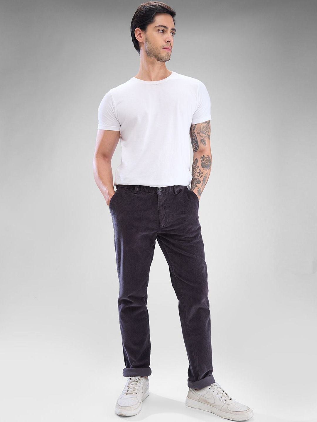 SPYKAR Men Regular Fit Trousers