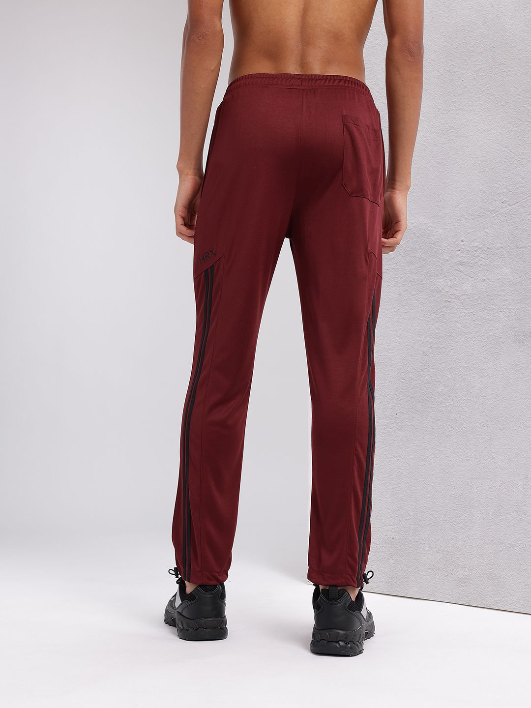 HRX by Hrithik Roshan Men Mid-Rise Rapid-Dry Training Track Pants with Toggle
