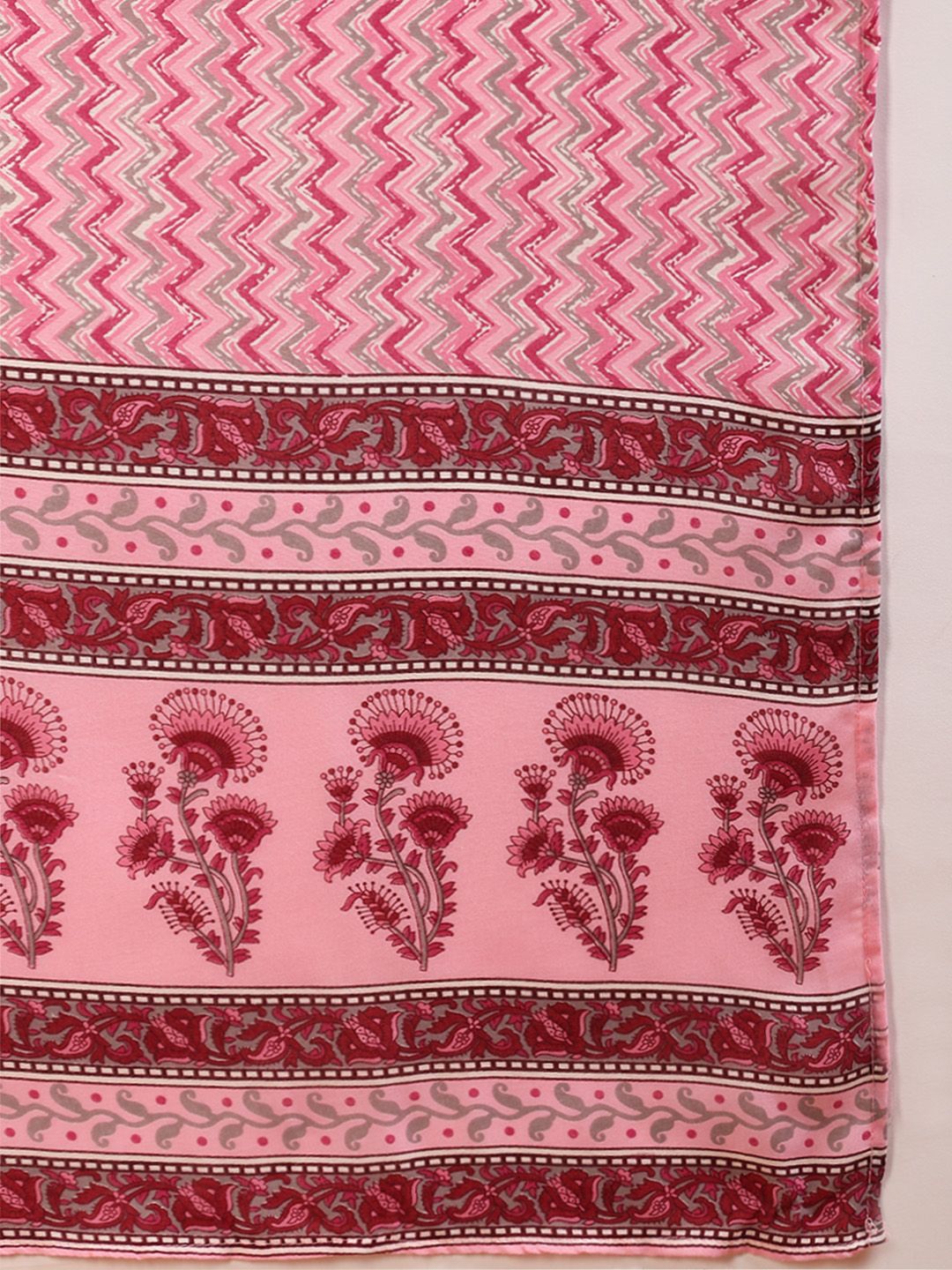 KALINI Floral Printed Gotta Patti Kurta & Trousers With Dupatta