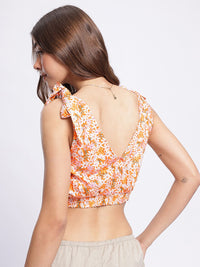 DressBerry Wildflower Fantasy Smocked Crop Top