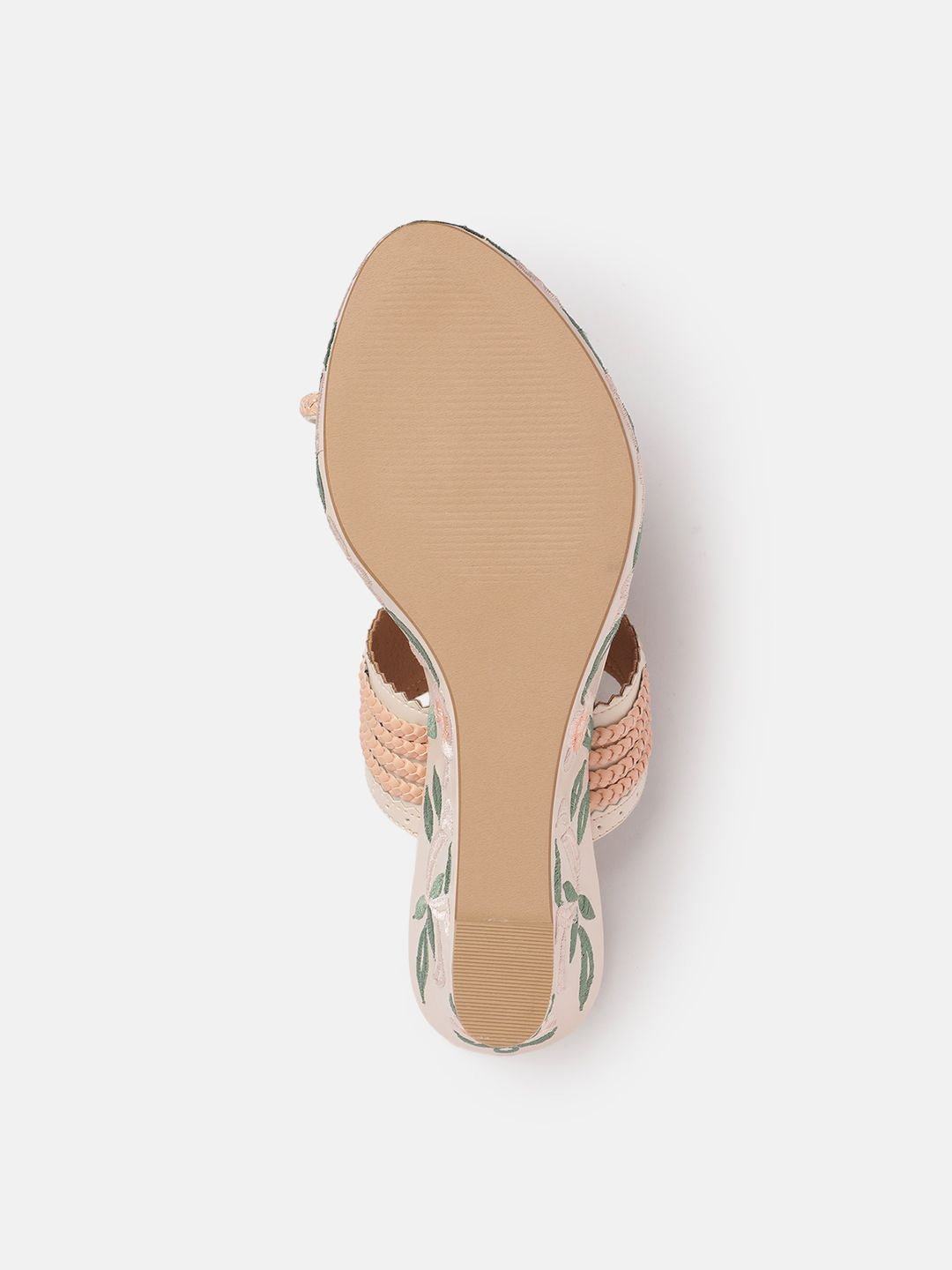 House of Pataudi Floral Embroidery Detail Wedges