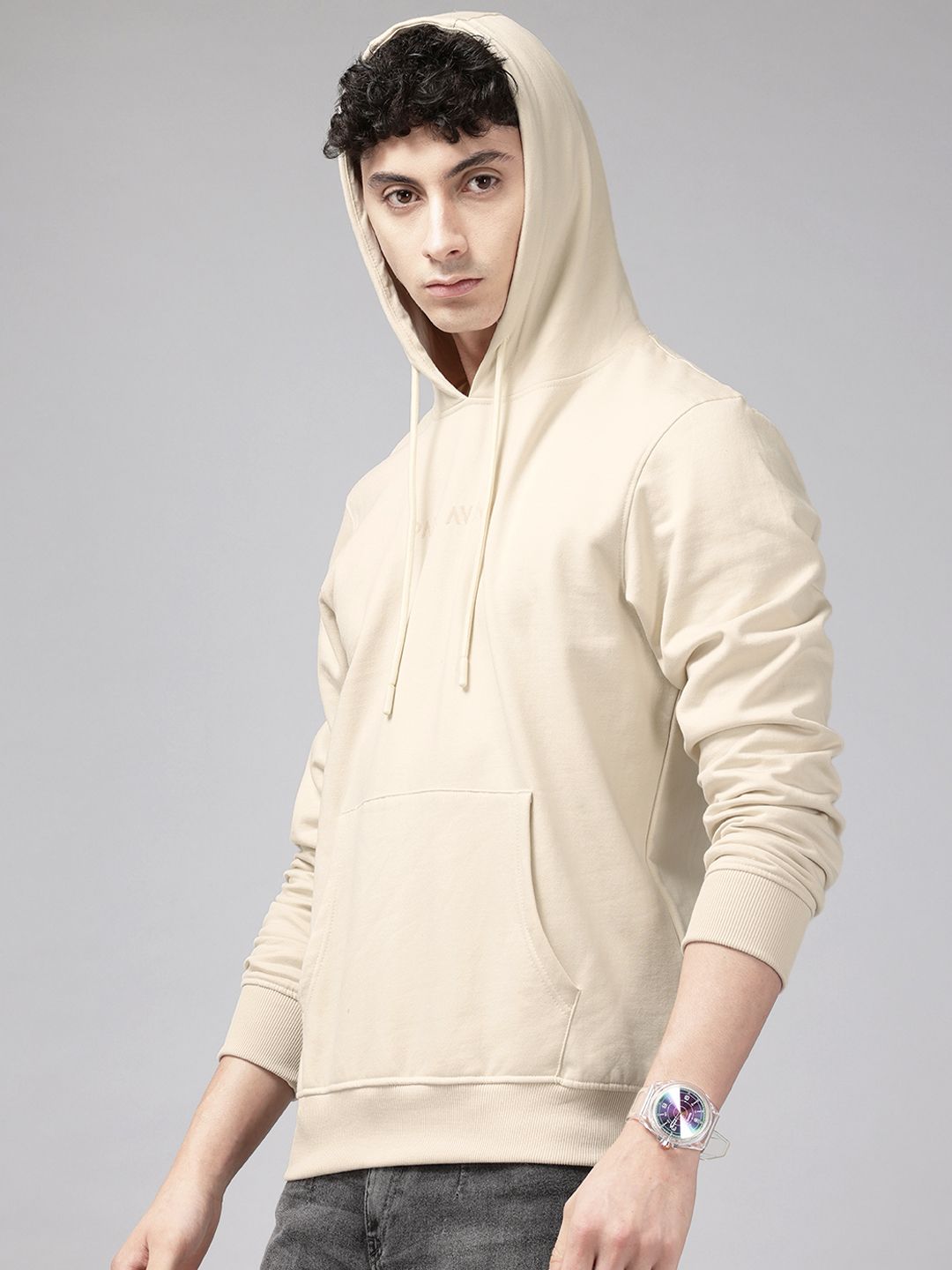 Park Avenue Brand Logo Print Hooded Sweatshirt