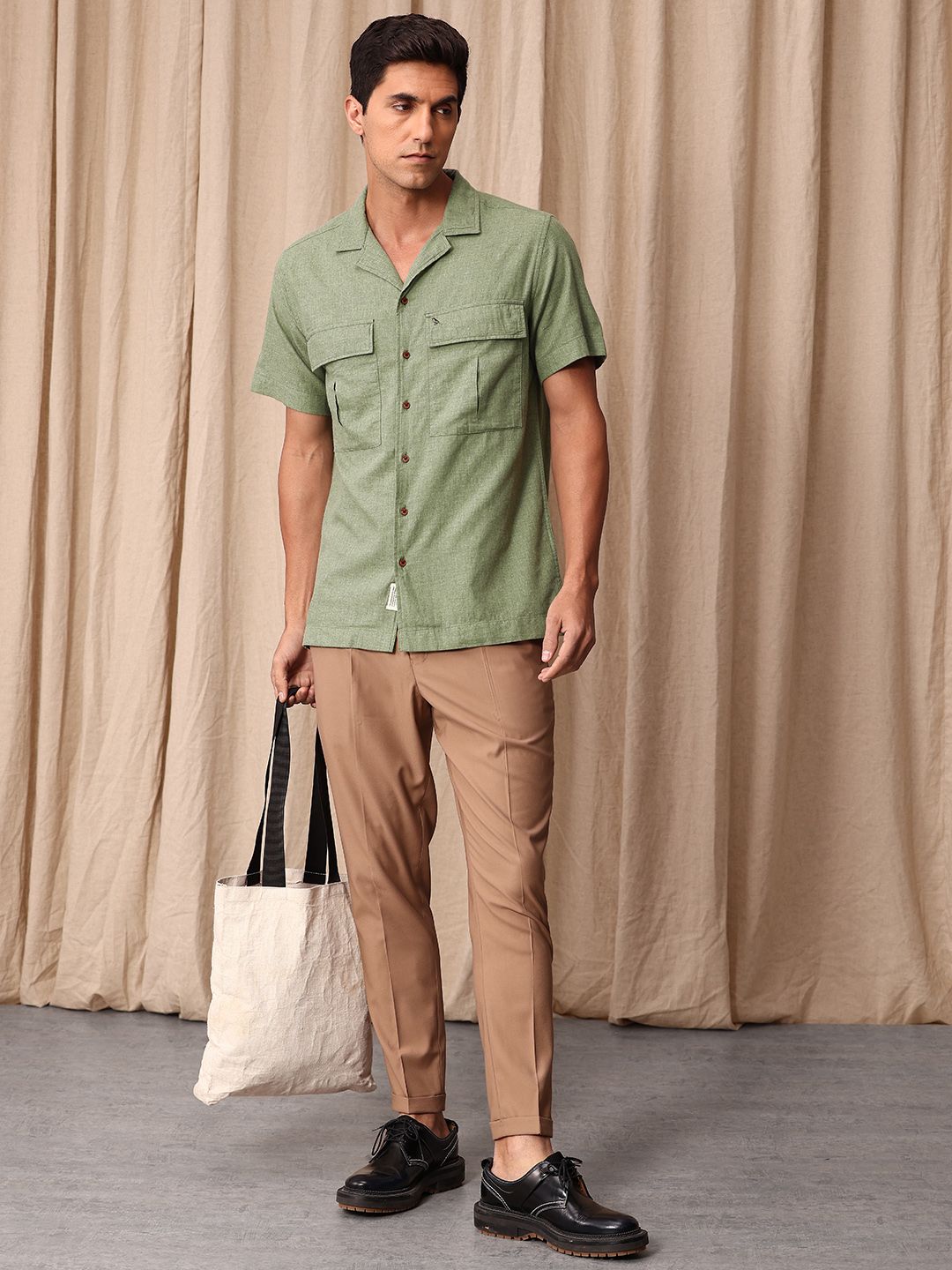 Mr Bowerbird Pure Cotton Liberal Fit Casual Shirt