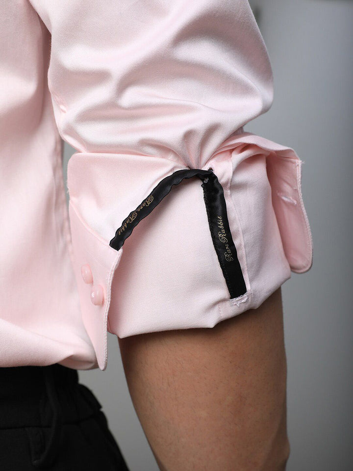 RARE RABBIT Men Melton Slim Fit Cotton Shirt