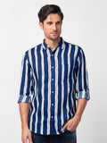 SPYKAR Men Slim Fit Multi Striped Casual Shirt