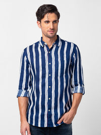 SPYKAR Men Slim Fit Multi Striped Casual Shirt