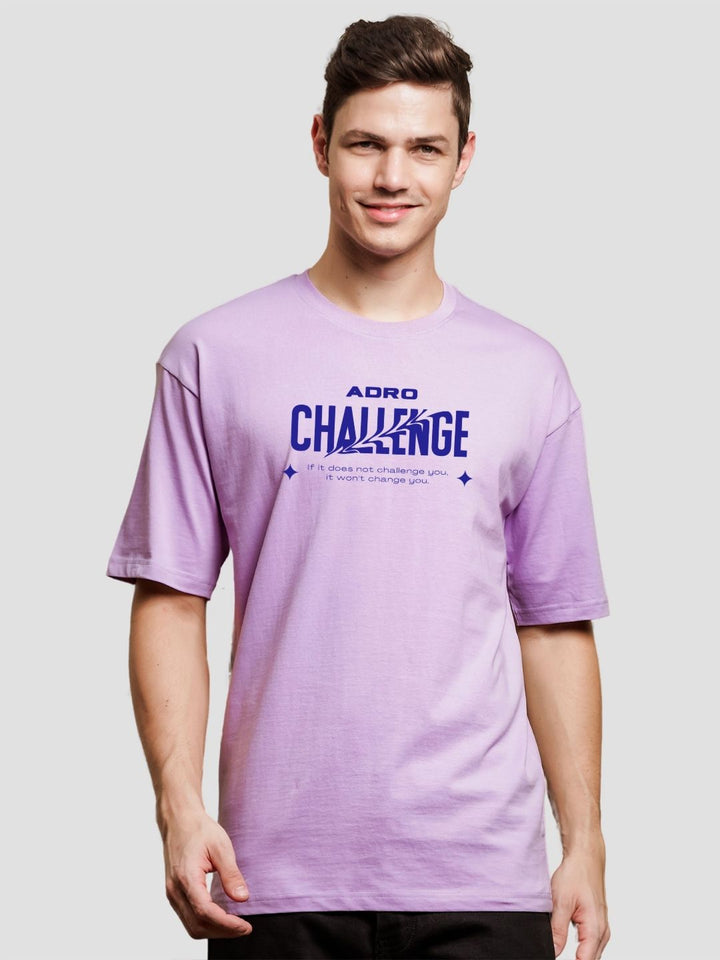 ADRO Men Typography Printed V-Neck T-shirt