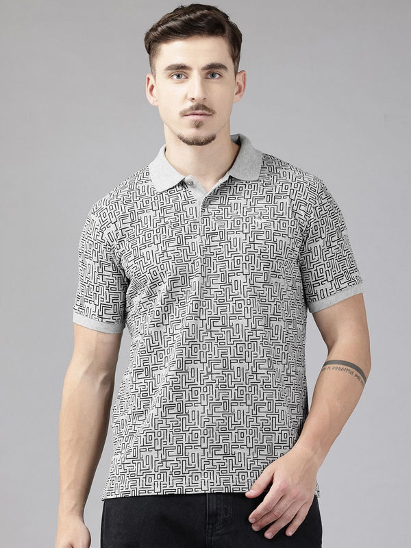 Park Avenue Printed Polo Collar  T-shirt