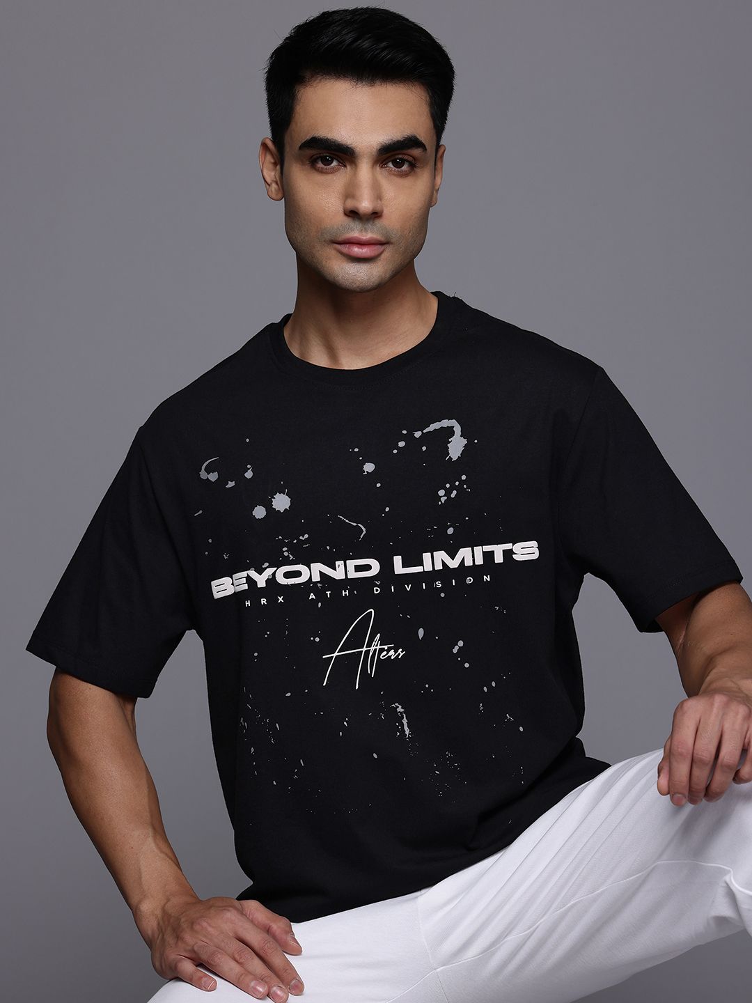 HRX by Hrithik Roshan Men Typography Printed T-shirt