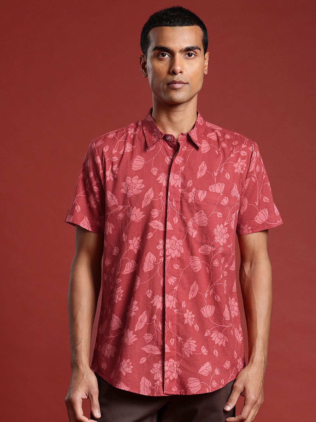 Anouk Floral Print Cotton Casual Shirt