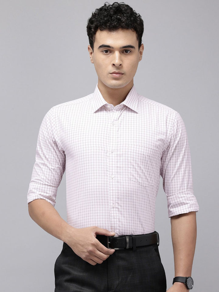 Park Avenue Slim Fit Checked Formal Shirt