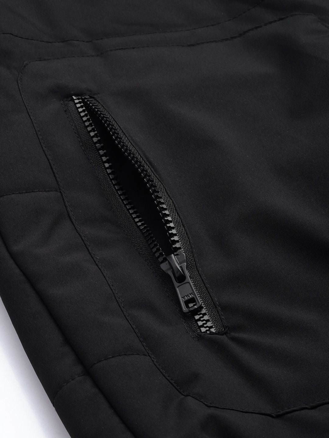The Indian Garage Co Men Zip-Front Bomber Jacket with Detachable Hood