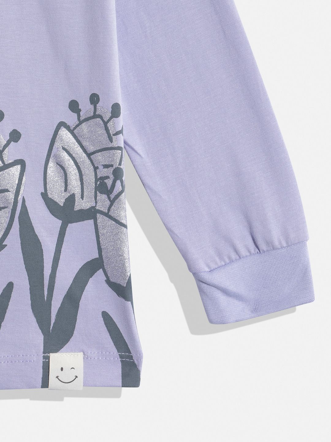 Happy Faces Girls Pure Cotton Snoopy Printed T-shirt with Joggers