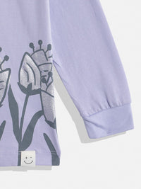 Happy Faces Girls Pure Cotton Snoopy Printed T-shirt with Joggers