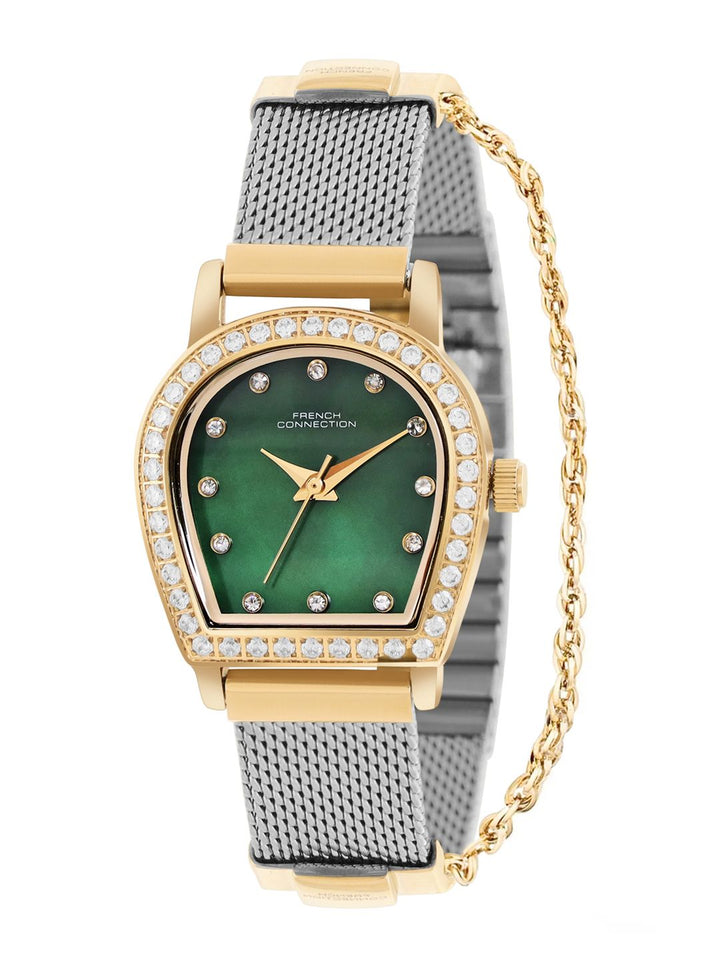 French Connection Women Dial & Stainless Steel Straps Analogue Watch FCH12TM-G