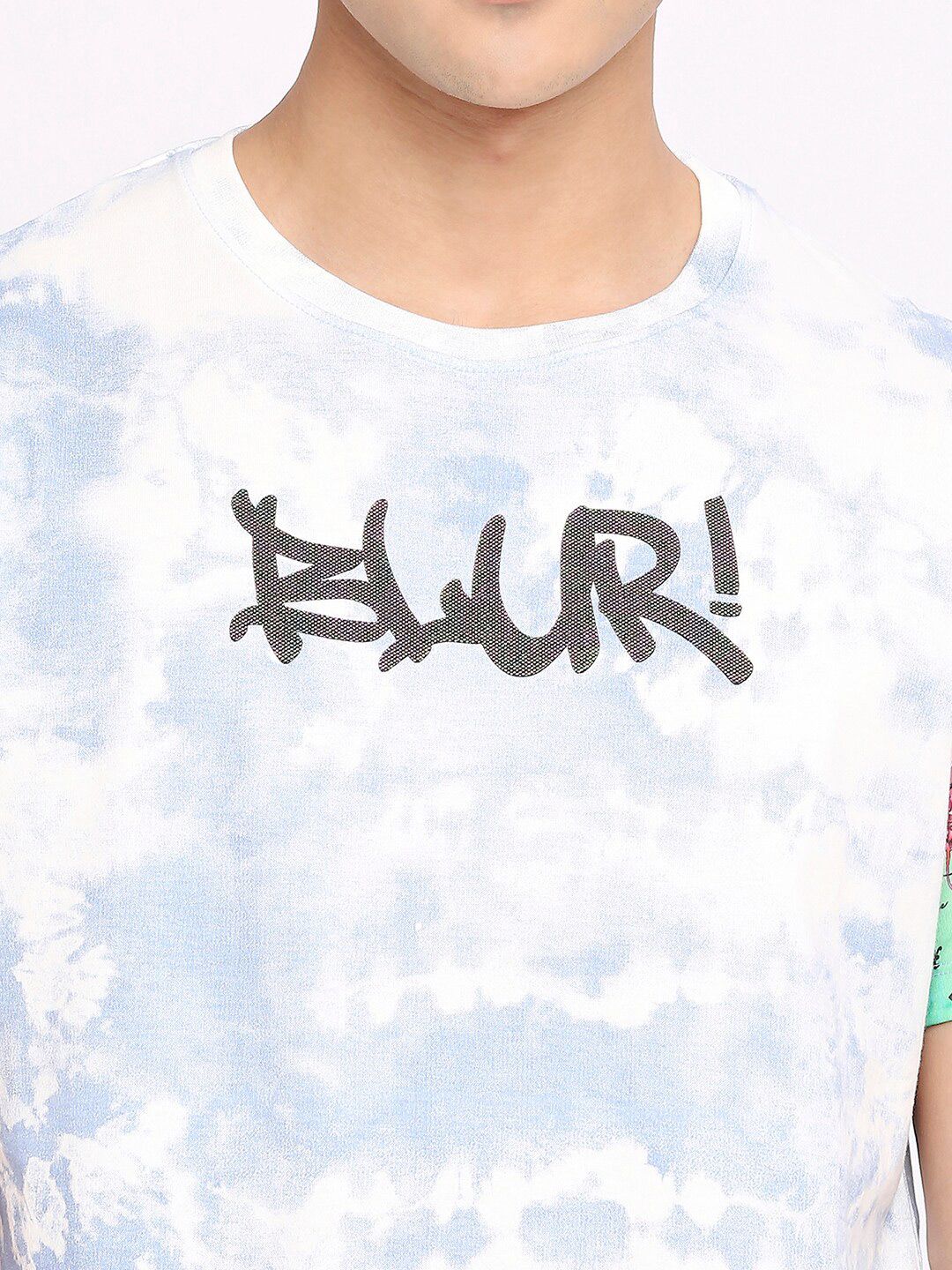 Being Human Abstract Printed Round Neck T-Shirt