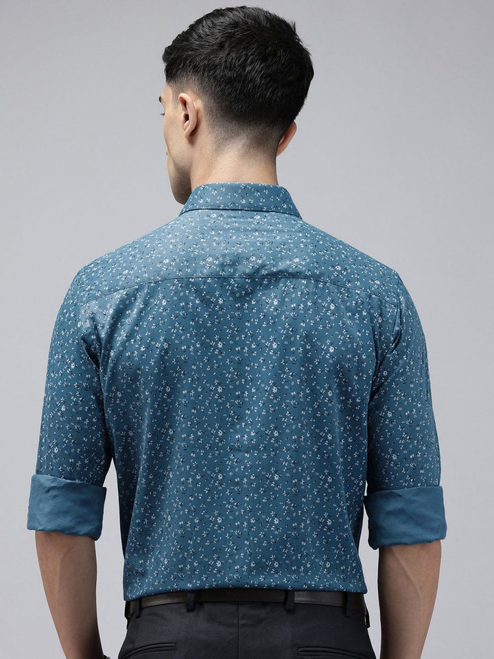Park Avenue Slim Fit Floral Printed Formal Shirt