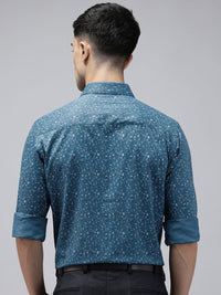 Park Avenue Slim Fit Floral Printed Formal Shirt