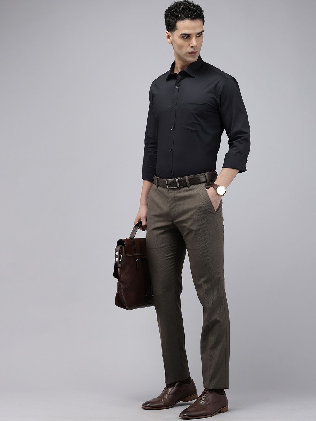 Park Avenue Men Slim Fit Trousers