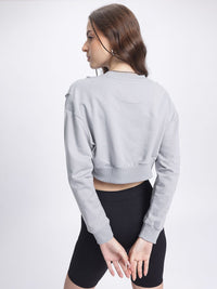 DressBerry Upturn Stitch Crop Sweatshirt