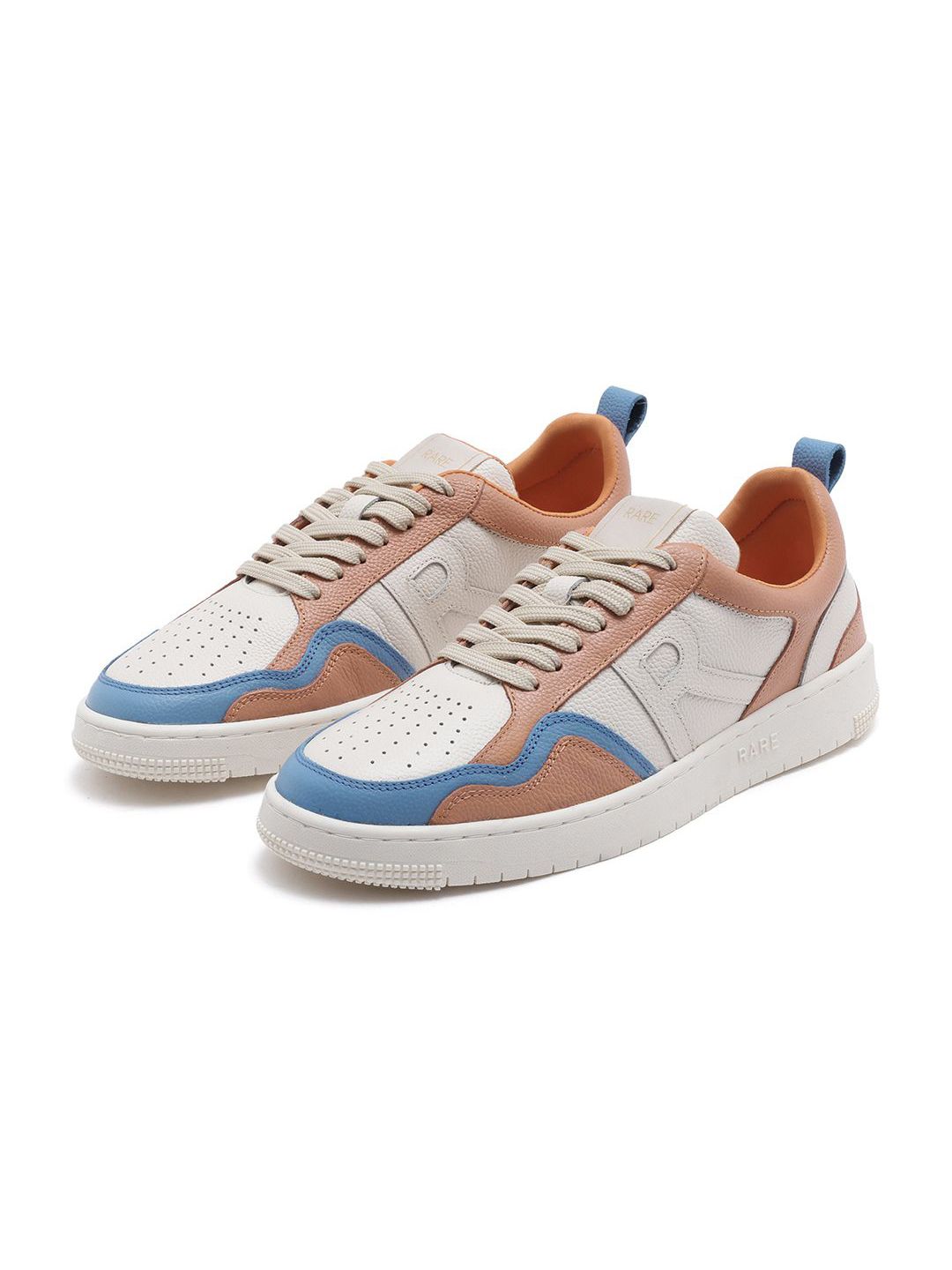 RARE RABBIT Men Edamon Colourblocked Leather Sneakers