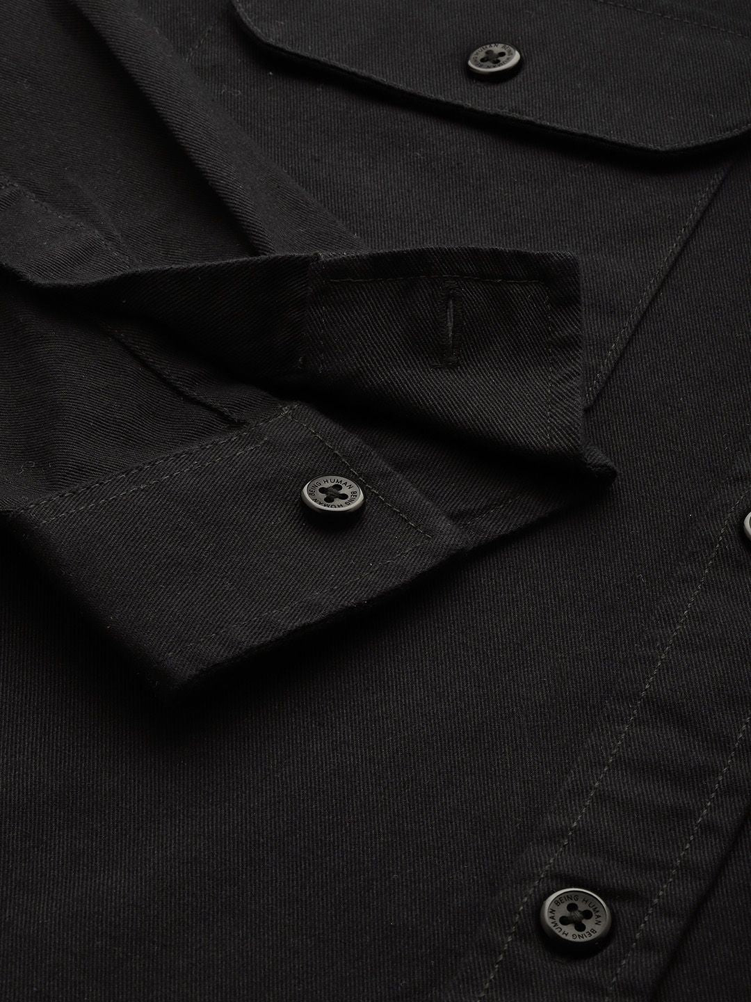 Being Human Drop-Shoulder Sleeves Pure Cotton Casual Shirt