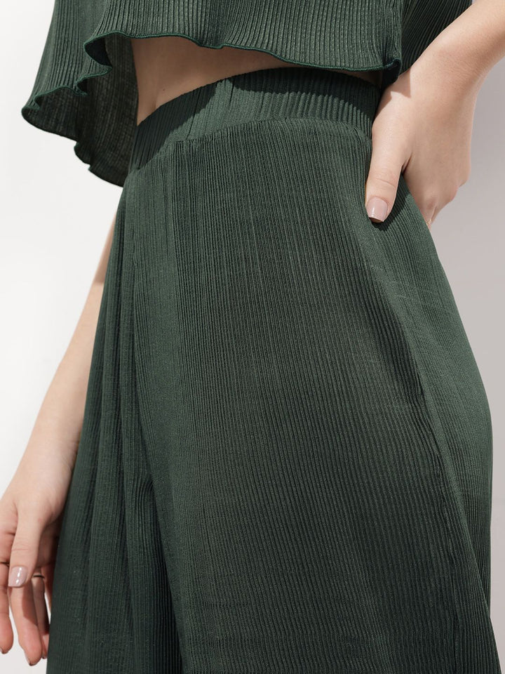 DressBerry Evening Of Elegance Accordion Pleated Trousers