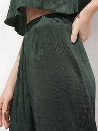 DressBerry Evening Of Elegance Accordion Pleated Trousers