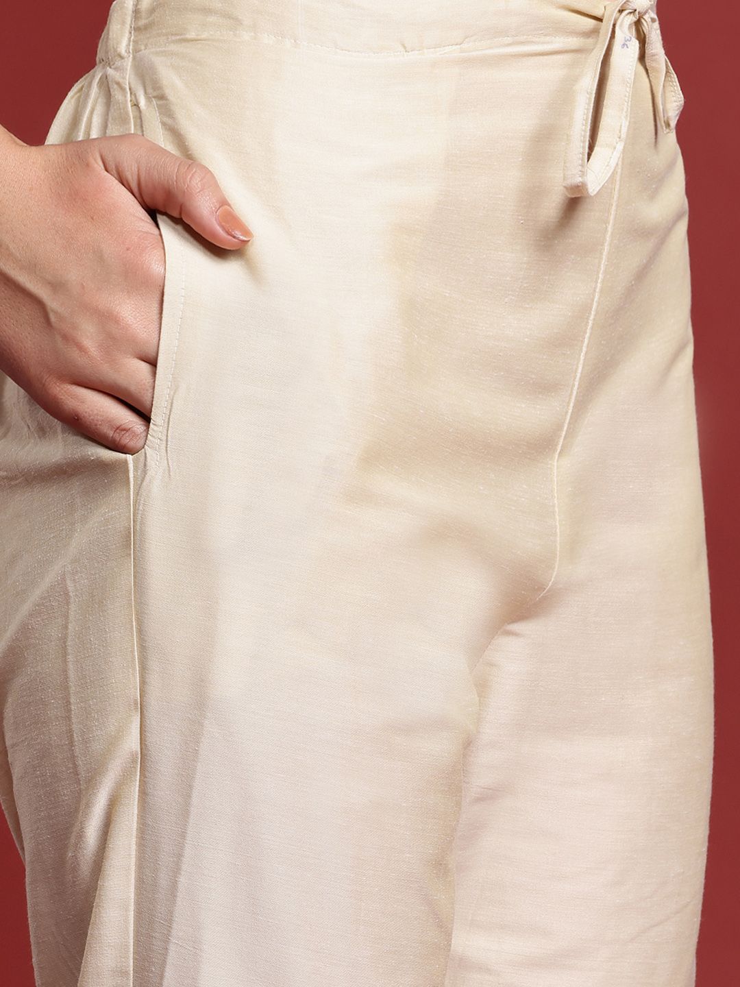 Indo Era Floral Embroidered Thread Work Kurta with Trousers & With Dupatta