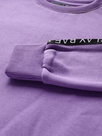 STREET 9 Women Lavender Solid Sweatshirt