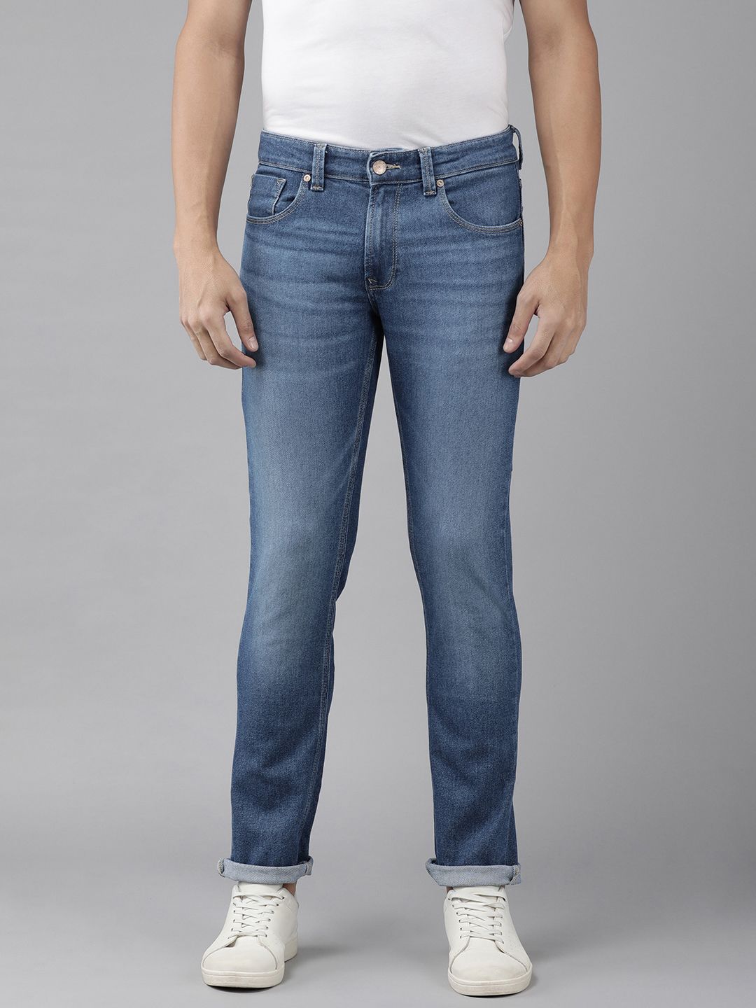 SPYKAR Men Heavy Fade Mid-Rise Stretchable Jeans