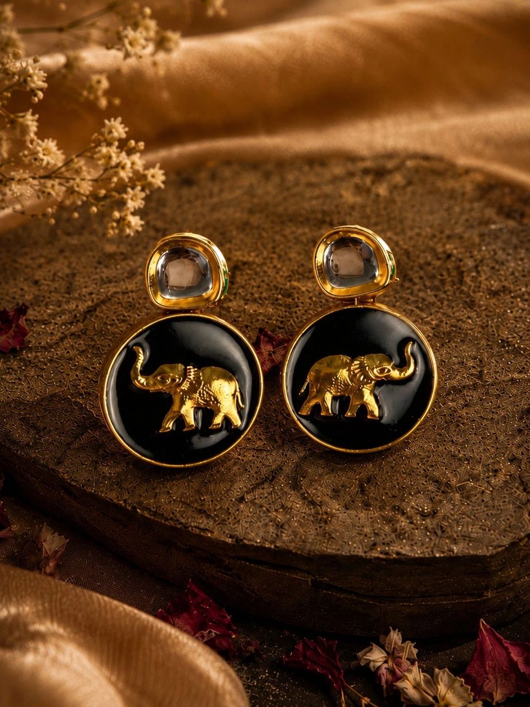 PANASH Circular Drop Earrings