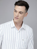 THE BEAR HOUSE Slim Fit Striped Pure Cotton Shirt