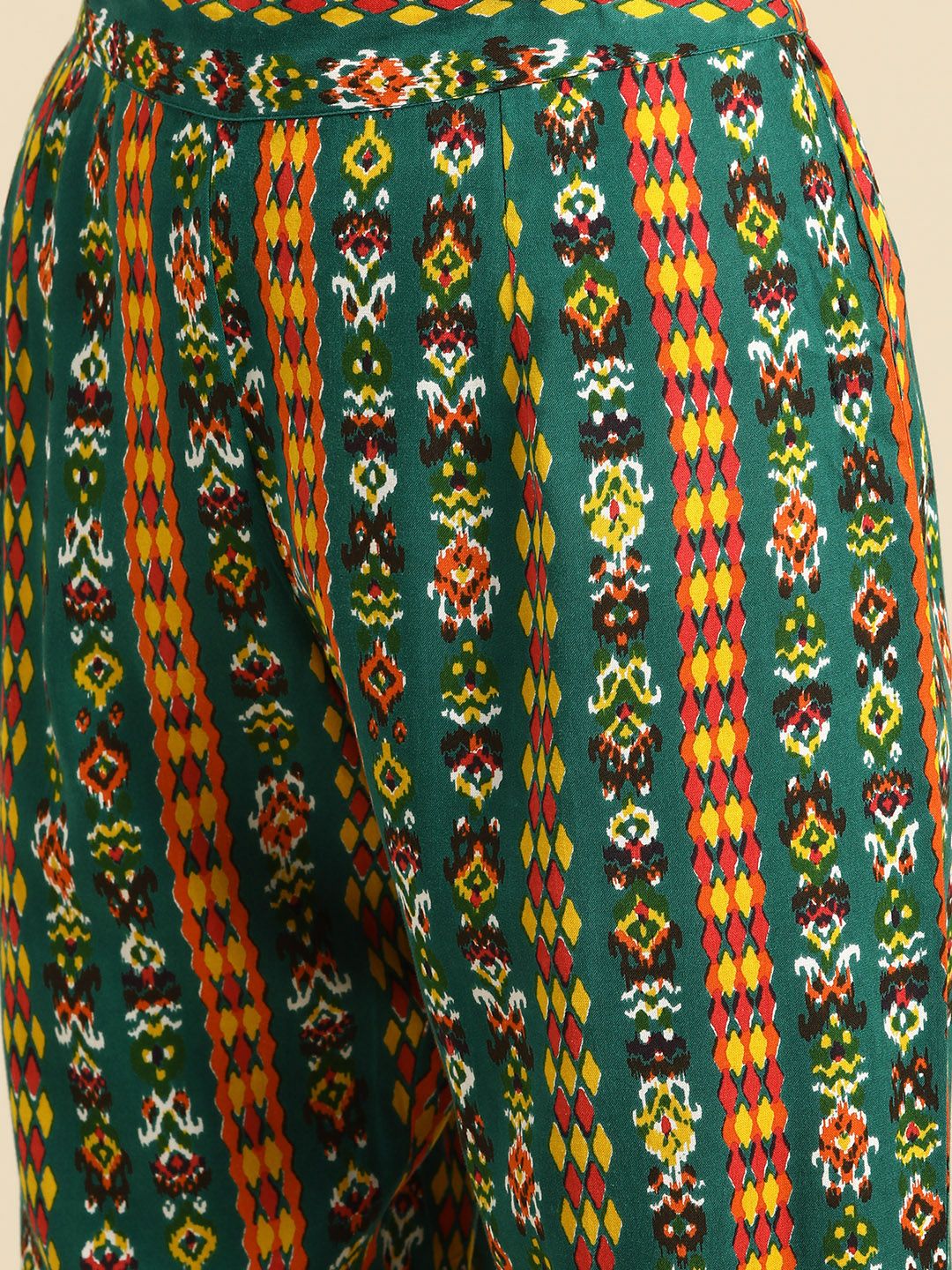 Anouk Women Ethnic Motifs Printed Pure Cotton Kurta with Trouser