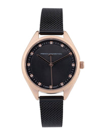 Sambungan Perancis Wanita Dail Dail & Gelang Gaya Tali Analog Watch FCK4BM