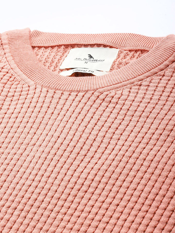 Mr Bowerbird Pure Cotton Self-Design Pullover Sweater