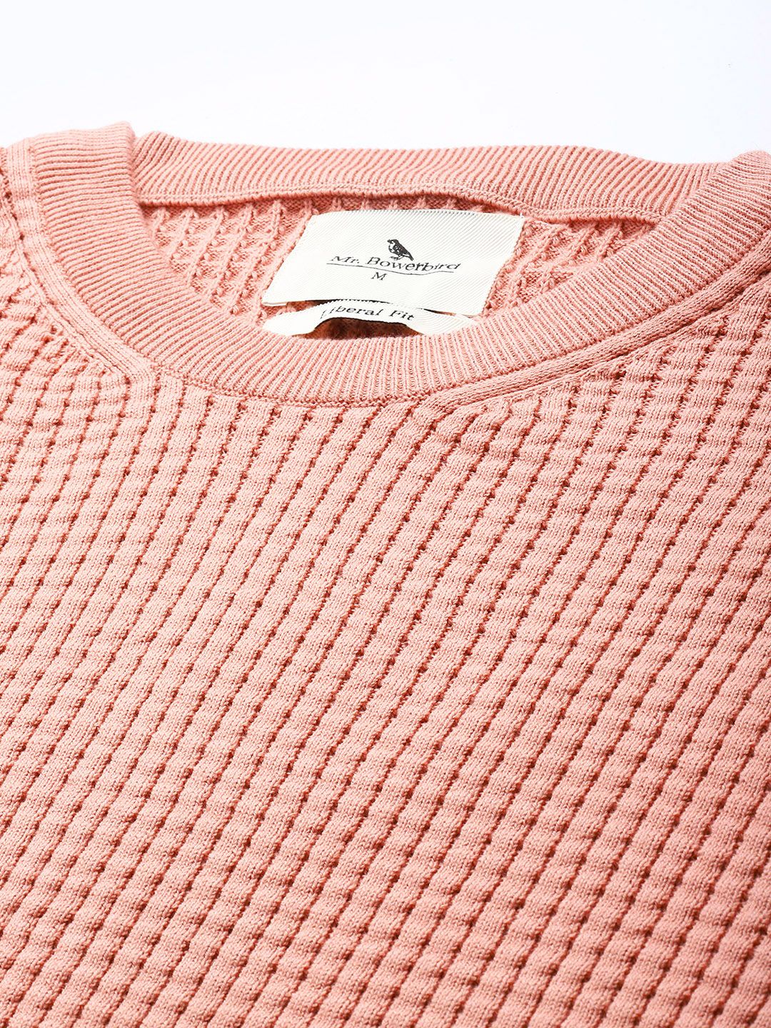 Mr Bowerbird Pure Cotton Self-Design Pullover Sweater
